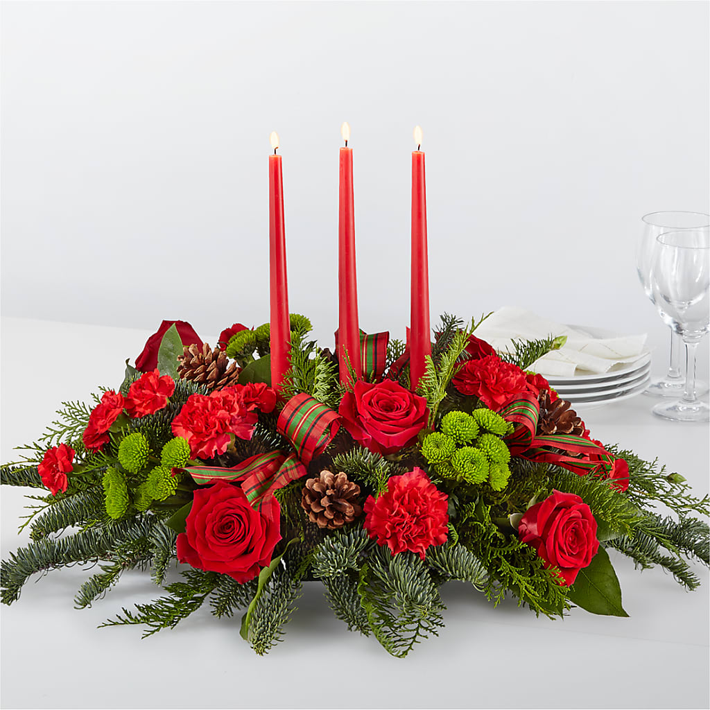 By the Candlelight Centerpiece – Akd Florist, Santa Maria CA