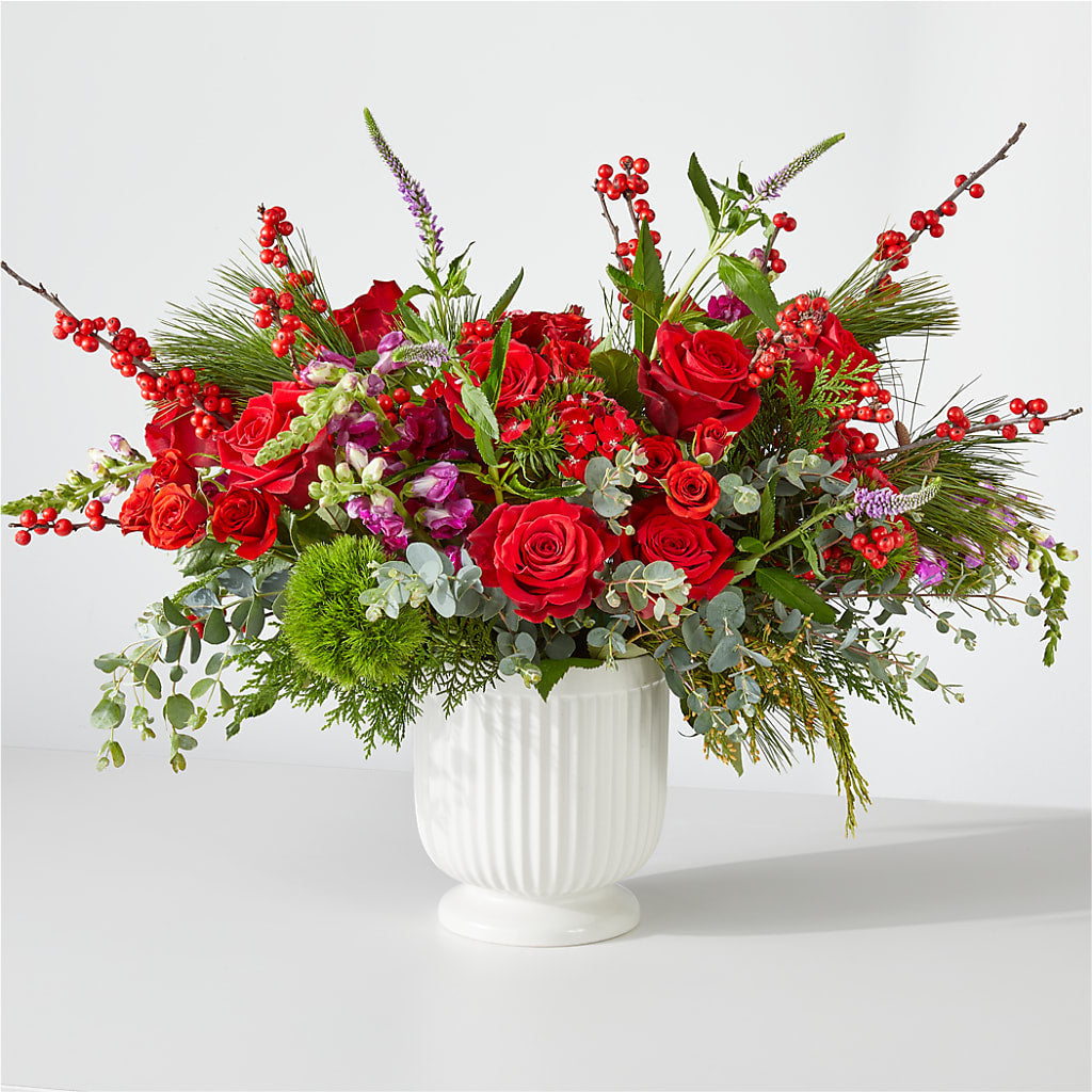 Big Red Bow Bouquet – Akd Florist, Santa Maria CA