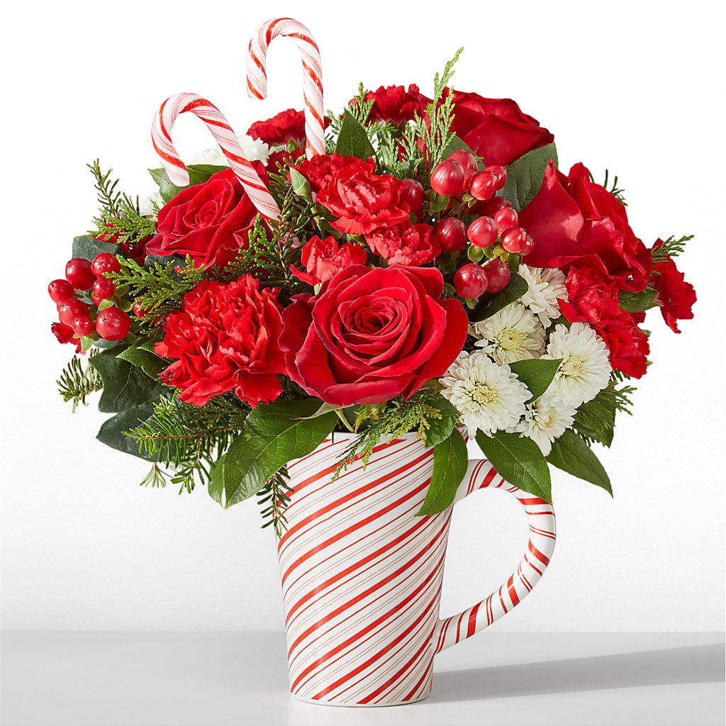 Peppermint Swirl Mug – Akd Florist, Santa Maria CA