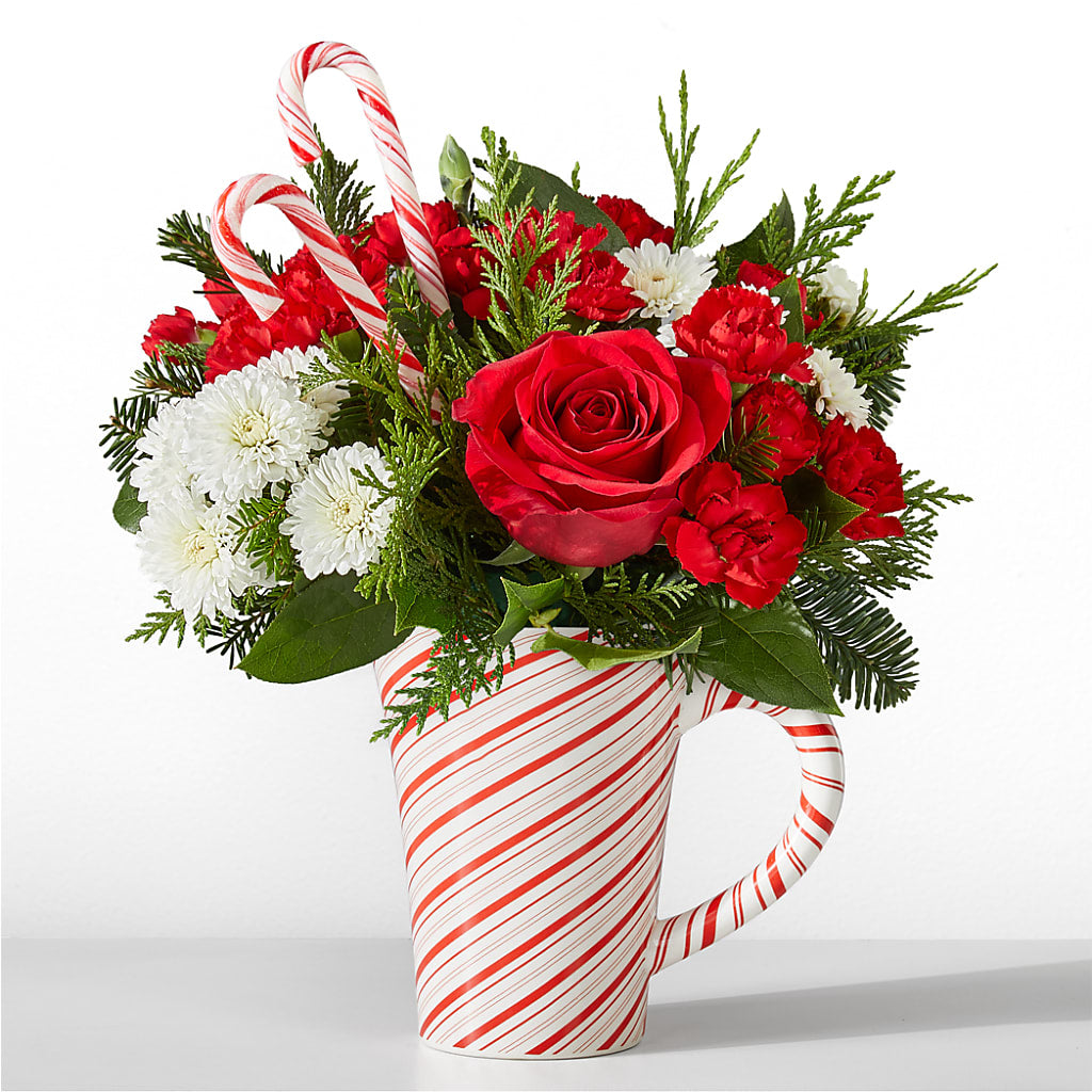 Peppermint Swirl Mug – Akd Florist, Santa Maria CA