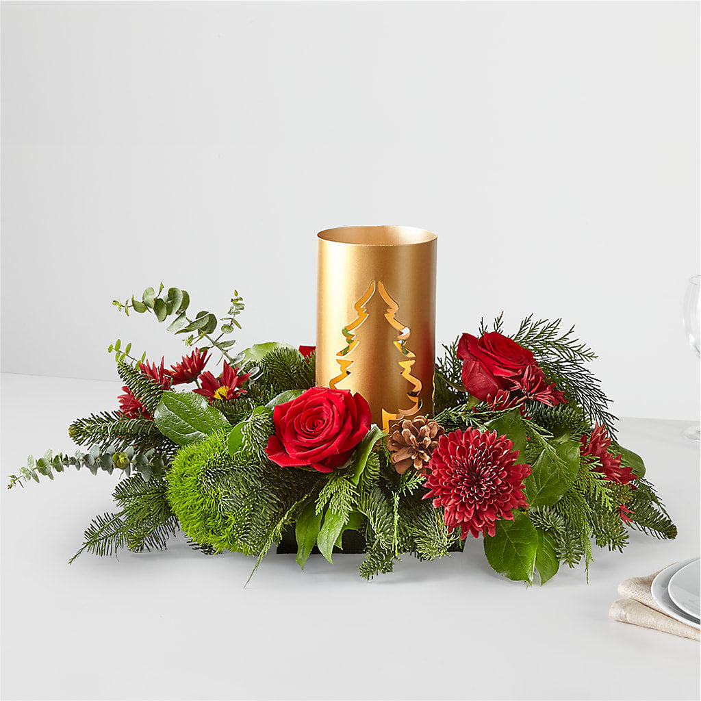 Toast the Season Centerpiece – Akd Florist, Santa Maria CA
