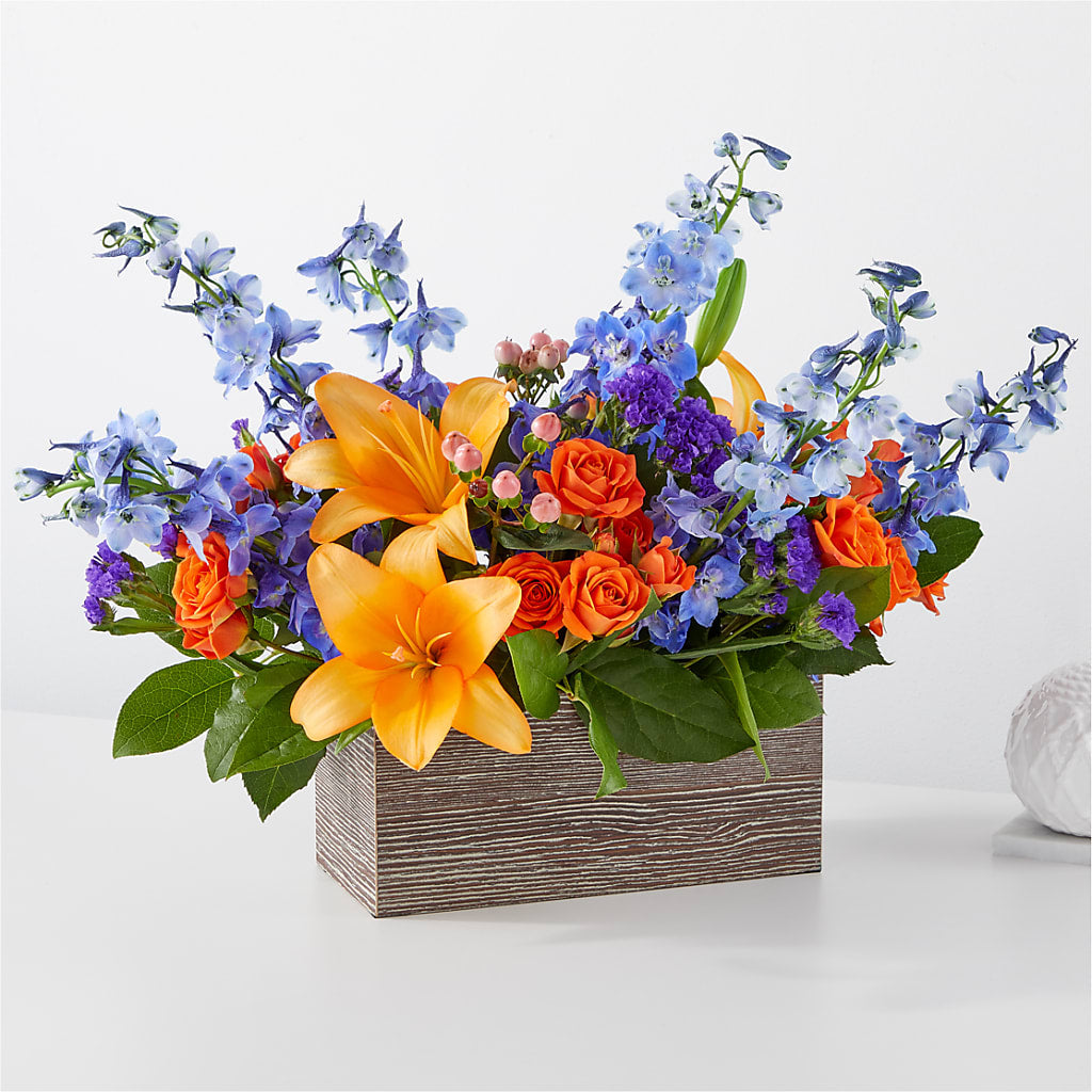 Radiant Citrus Box Bouquet – Akd Florist, Santa Maria CA