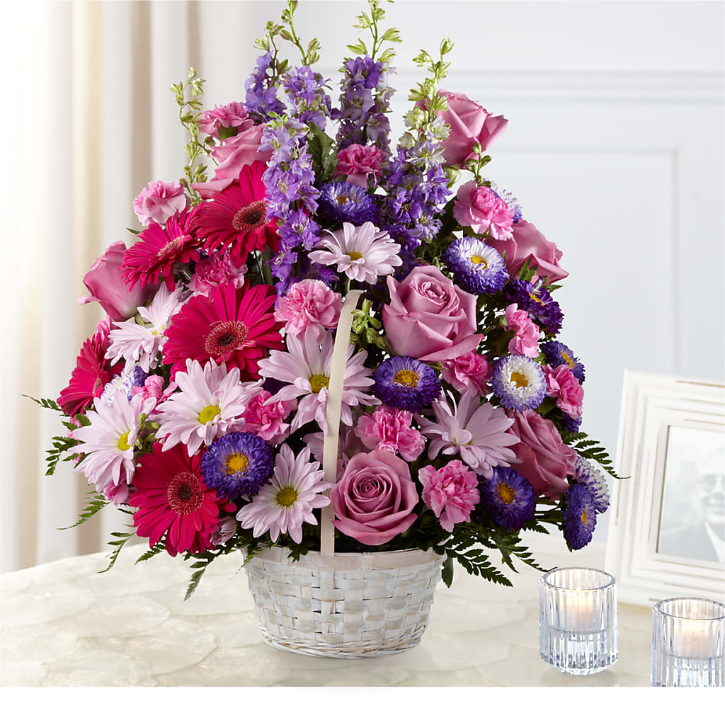Pastel Peace Basket – Akd Florist, Santa Maria CA