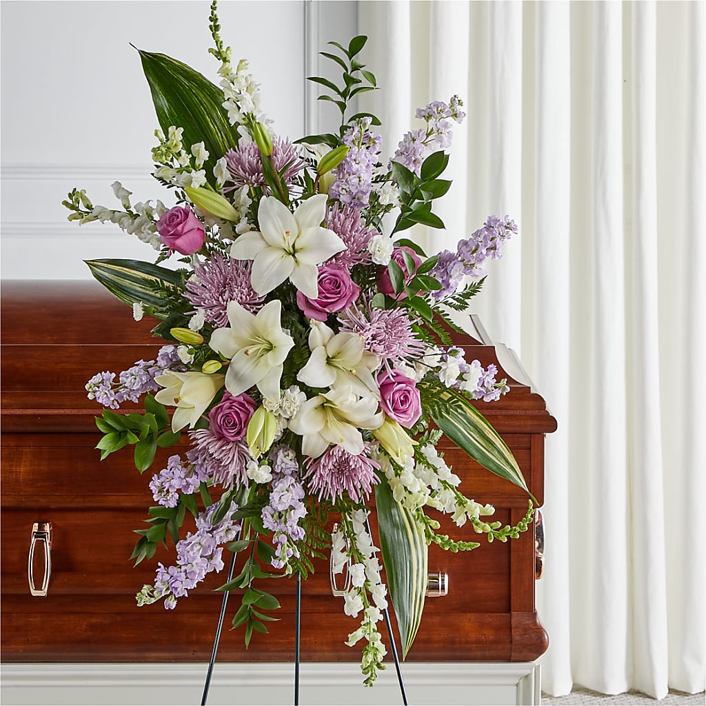 Grateful Hearts Standing Spray – Akd Florist, Santa Maria CA