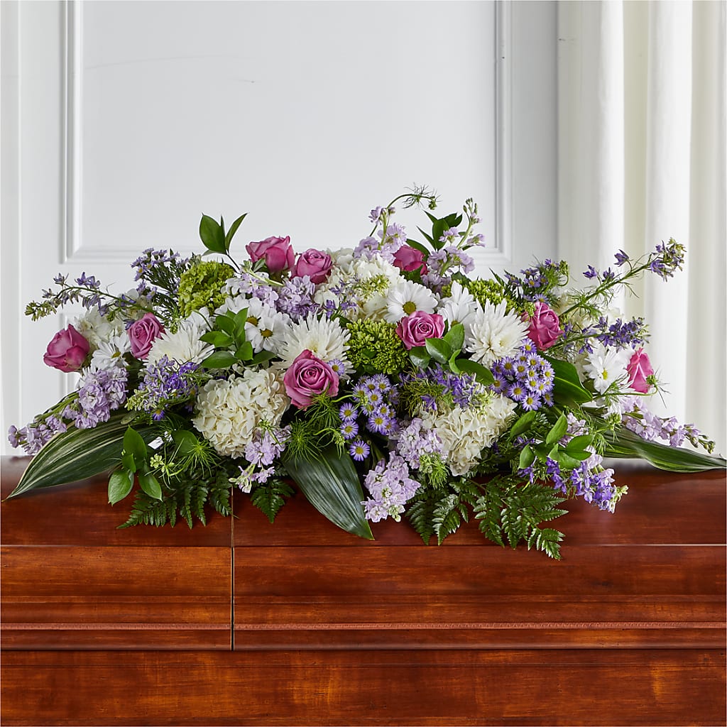 Meadows of Serenity Casket Spray – Akd Florist, Santa Maria CA