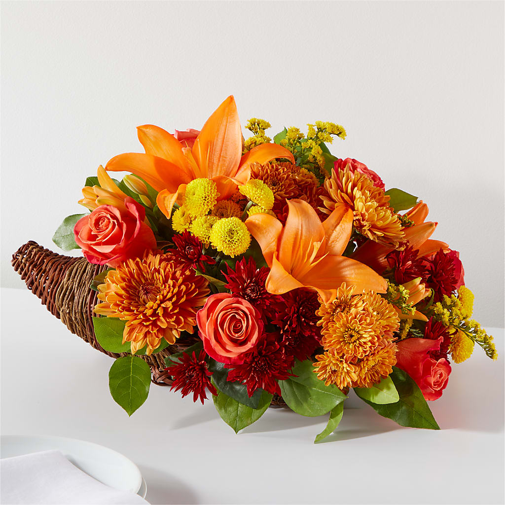 Bouquet of Blessings Cornucopia – Akd Florist, Santa Maria CA