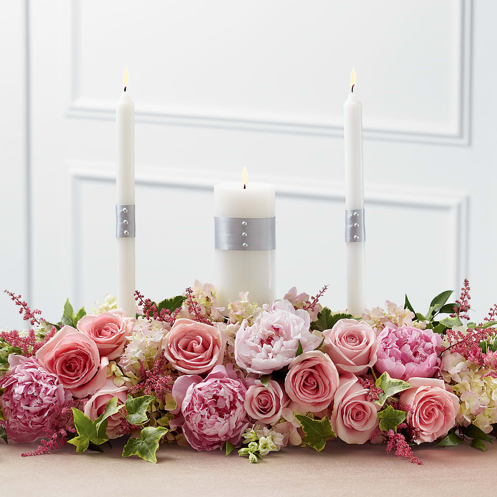 Worldwide Romance Unity Candle Arrangement – Akd Florist, Santa Maria CA