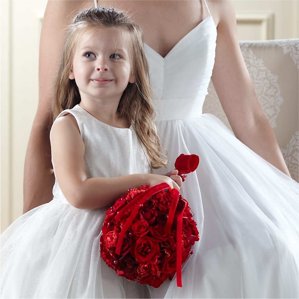 Pure at Heart Flower Girl Arrangement – Akd Florist, Santa Maria CA