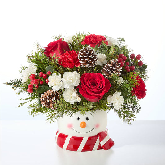 Jolly Snowman Bouquet –  Akd Florist, Santa Maria CA