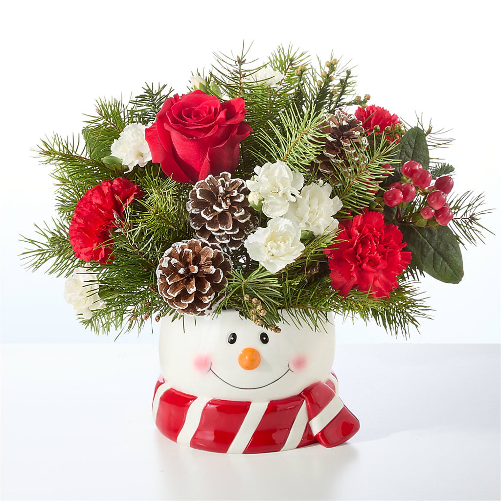 Jolly Snowman Bouquet –  Akd Florist, Santa Maria CA