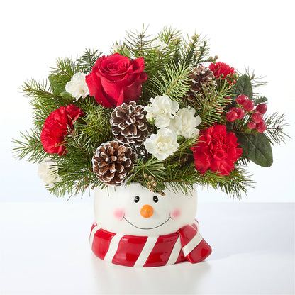 Jolly Snowman Bouquet –  Akd Florist, Santa Maria CA