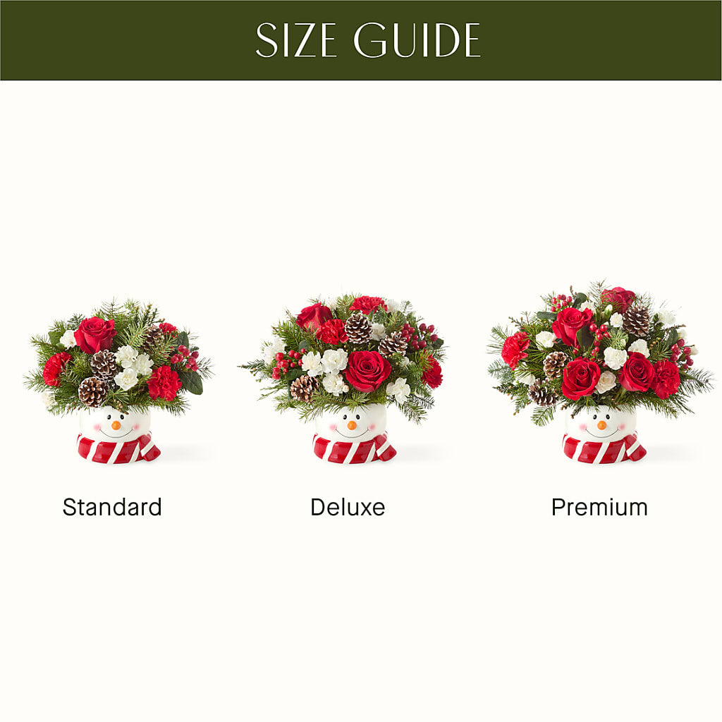 Jolly Snowman Bouquet –  Akd Florist, Santa Maria CA