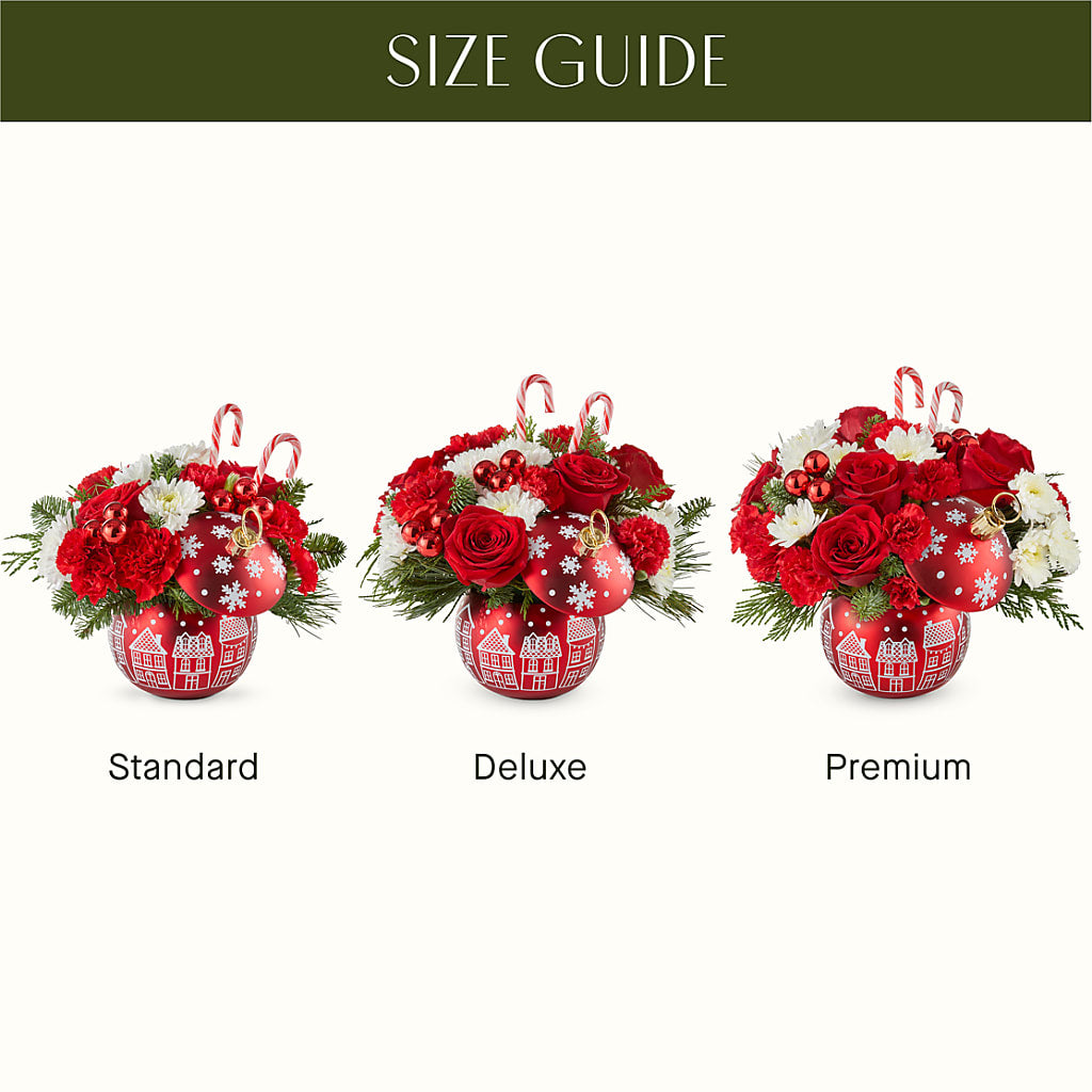 Cheer in the Air Ornament –  Akd Florist, Santa Maria CA