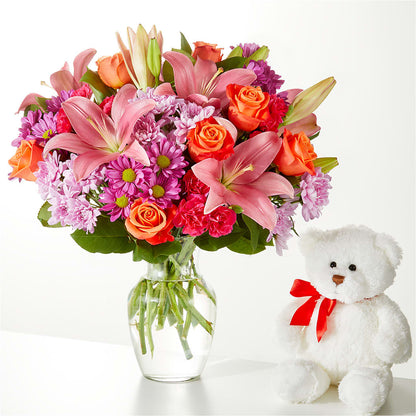One and Only Bouquet and Bear Bundle –  Akd Florist, Santa Maria CA
