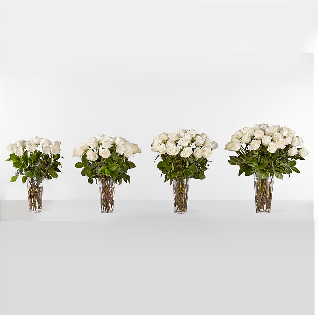 Long Stem White Rose Bouquet –  Akd Florist, Santa Maria CA
