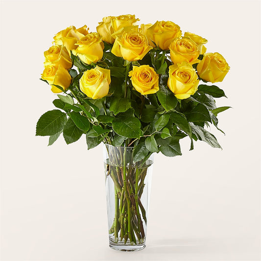 Long Stem Yellow Rose Bouquet –  Akd Florist, Santa Maria CA