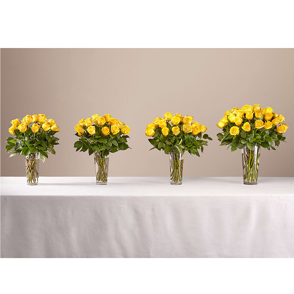 Long Stem Yellow Rose Bouquet –  Akd Florist, Santa Maria CA