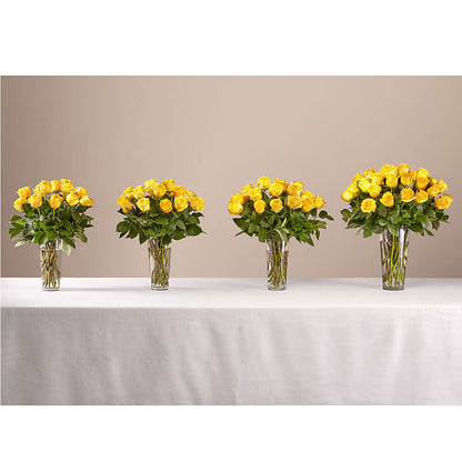 Long Stem Yellow Rose Bouquet –  Akd Florist, Santa Maria CA