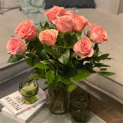 Long Stem Pink Rose Bouquet –  Akd Florist, Santa Maria CA