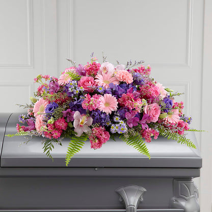 Glorious Garden Casket Spray –  Akd Florist, Santa Maria CA