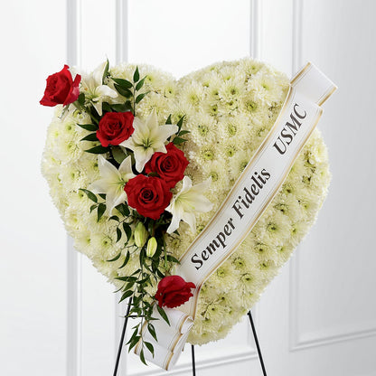 Heartfelt Hero Standing Heart –  Akd Florist, Santa Maria CA