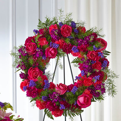 Calming Colors Wreath –  Akd Florist, Santa Maria CA