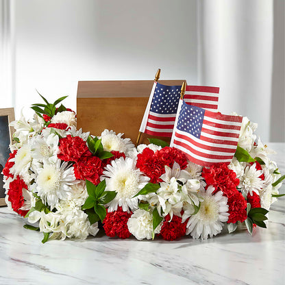 Spirit of Patriotism Cremation Adornment –  Akd Florist, Santa Maria CA