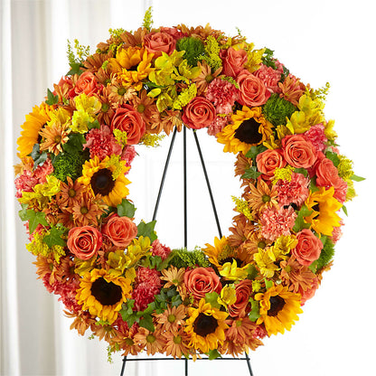 Autumnal Memories Wreath (Standard) –  Akd Florist, Santa Maria CA