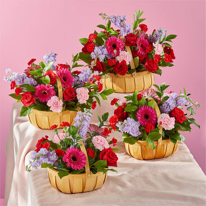 Pink Picnic Basket –  Akd Florist, Santa Maria CA