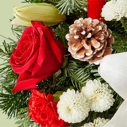 Seasonal Festivities Centerpiece –  Akd Florist, Santa Maria CA