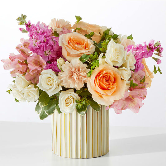 Paradise Bouquet with Ivory Vase –  Akd Florist, Santa Maria CA
