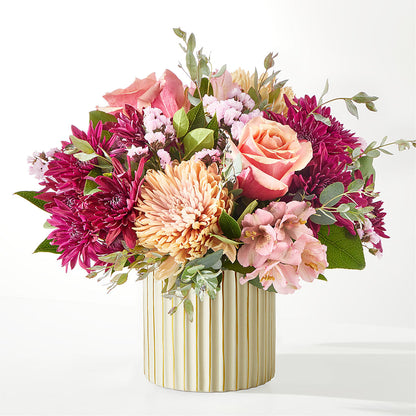 Berry Cobbler Bouquet with Ivory Vase –  Akd Florist, Santa Maria CA