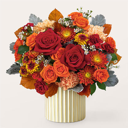 Merlot Bouquet with Ivory Vase –  Akd Florist, Santa Maria CA