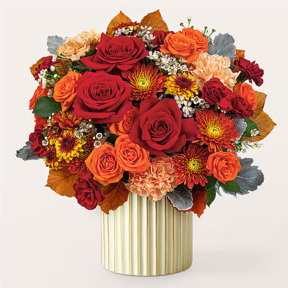 Merlot Bouquet with Ivory Vase –  Akd Florist, Santa Maria CA