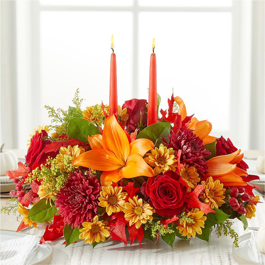 Autumn's Embrace Centerpiece –  Akd Florist, Santa Maria CA