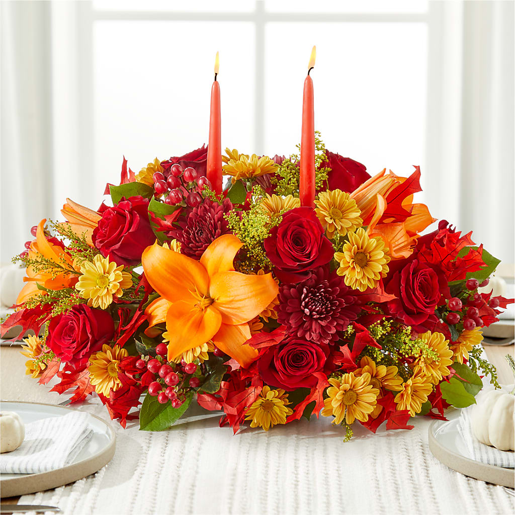 Autumn's Embrace Centerpiece –  Akd Florist, Santa Maria CA