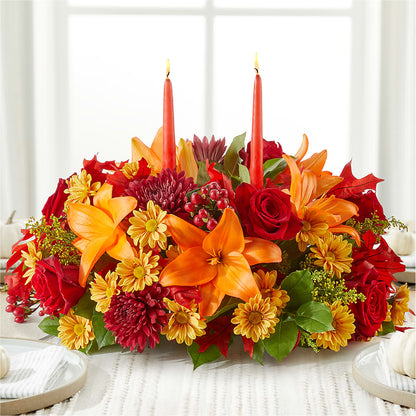 Autumn's Embrace Centerpiece –  Akd Florist, Santa Maria CA
