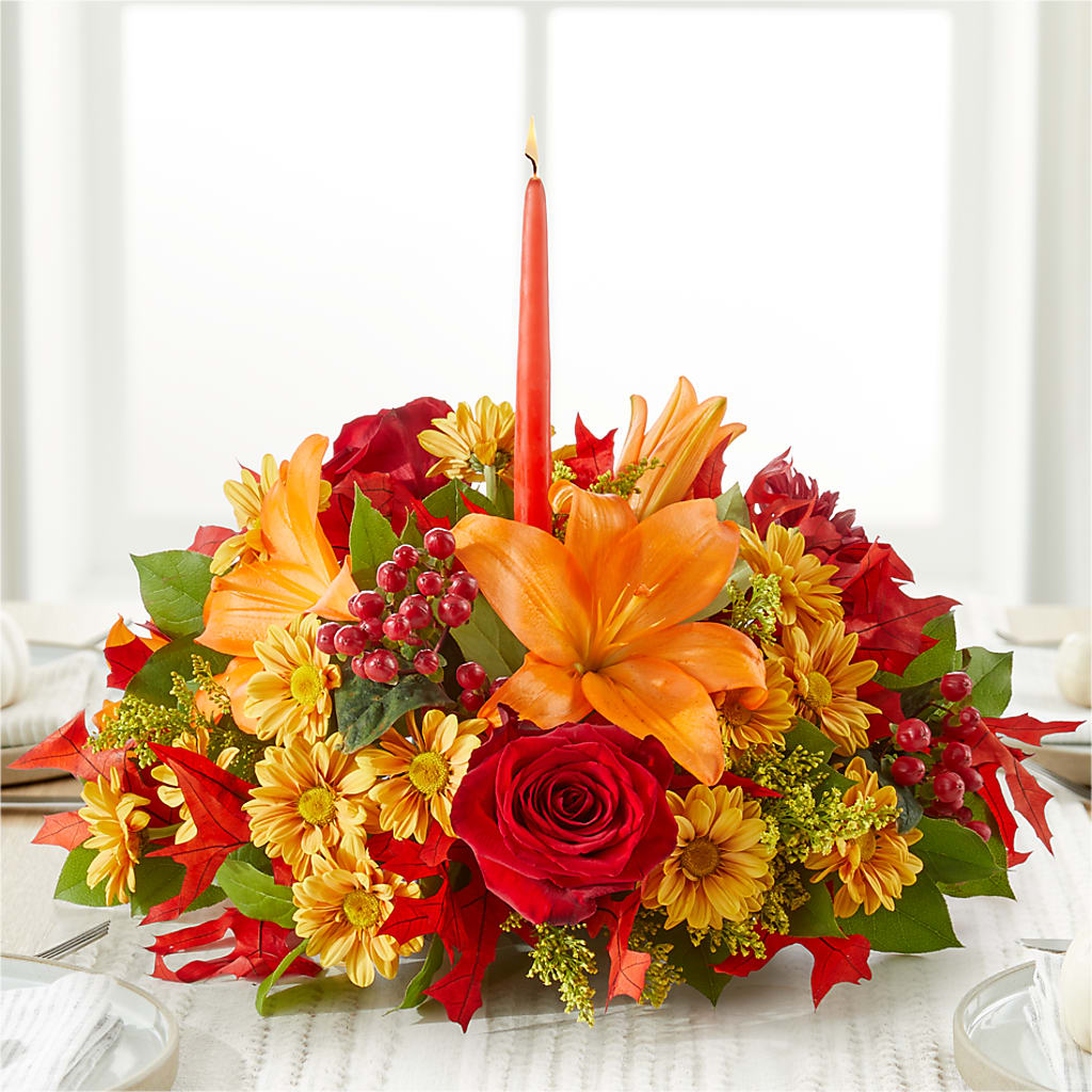 Autumn's Embrace Centerpiece –  Akd Florist, Santa Maria CA