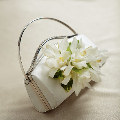 White Purse Decor –  Akd Florist, Santa Maria CA