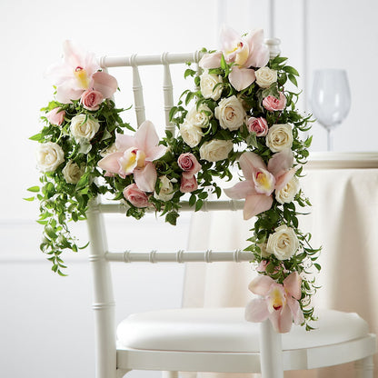 Orchid Rose Chair Décor –  Akd Florist, Santa Maria CA