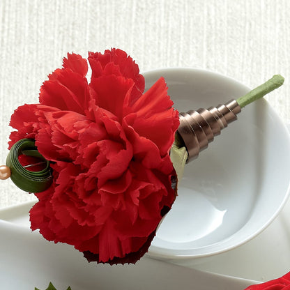 Red Carnation Boutonniere –  Akd Florist, Santa Maria CA